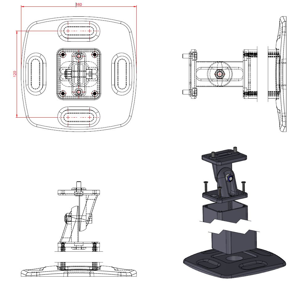 toepassing zonwering industrie Aluminium Donk Industries-1-staander